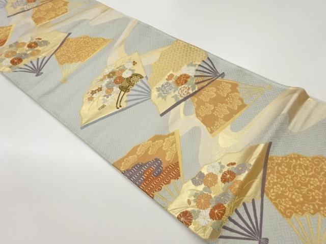 JAPANESE FUKURO OBI / NISHIJIN-ORI / WOVEN FLOWERS